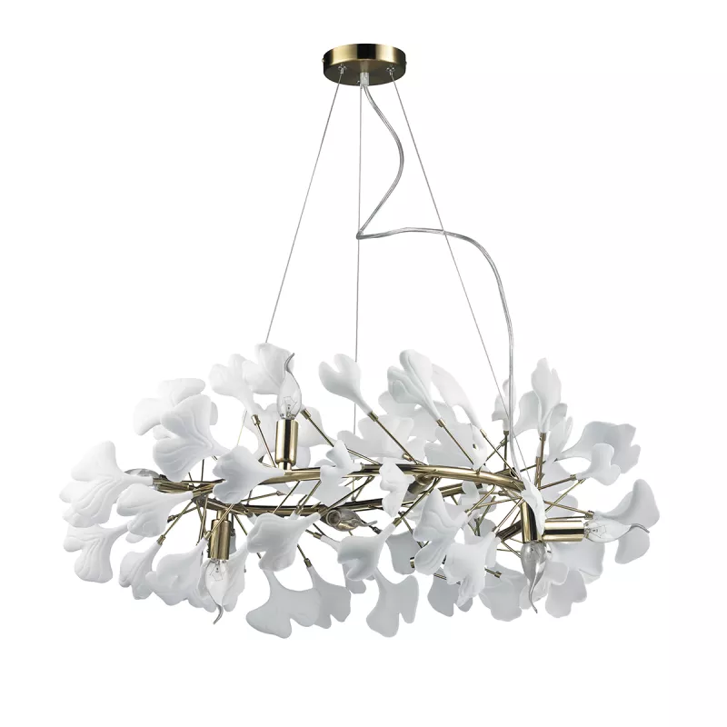

Подвесная люстра Delight Collection 10881P/R800 gold/white