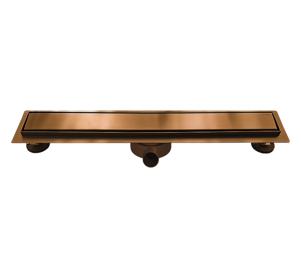 Душевой трап лоток AltroBagno Livello AltroBagnoLivello071240BC 80 см решетка матовая медь с сифоном под плитку 16620₽