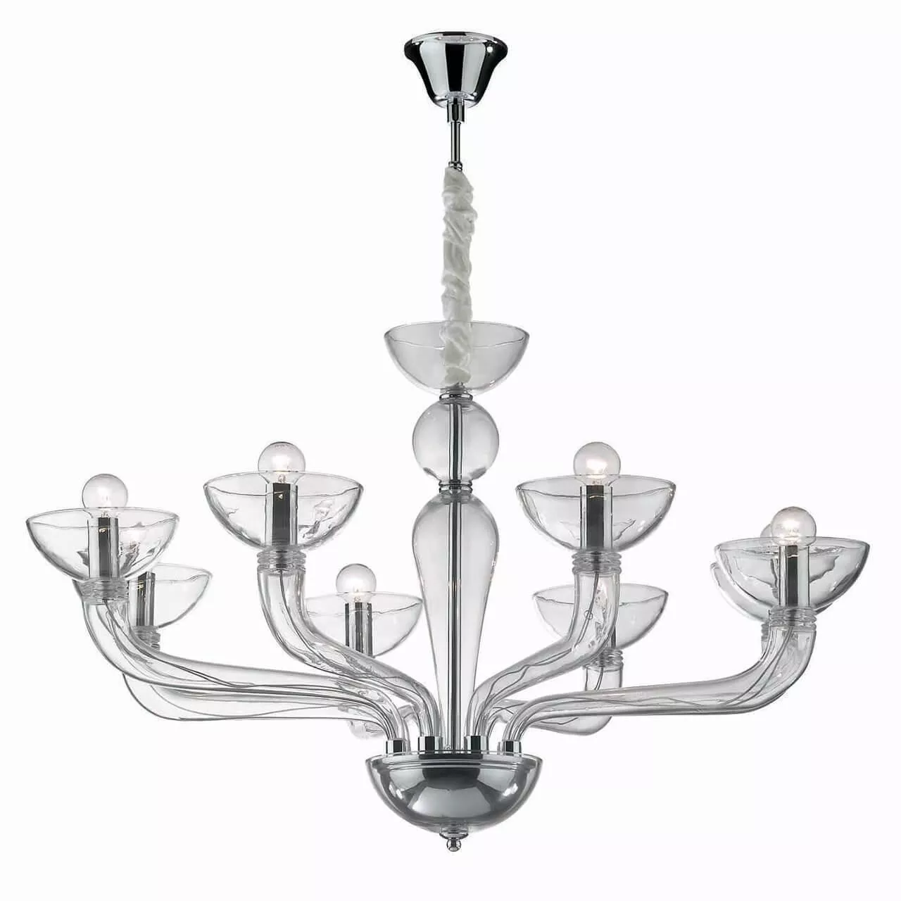 

Подвесная люстра Ideal Lux Casanova SP8 Trasparente 044255