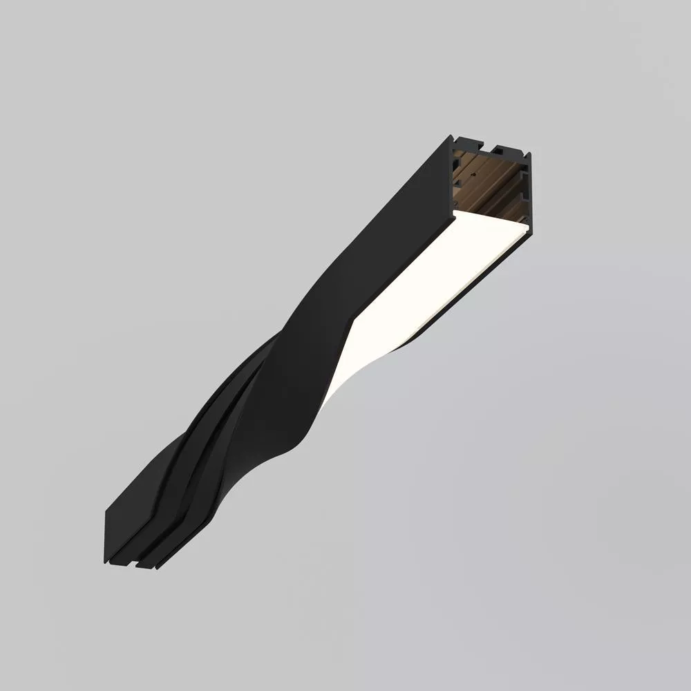 Профиль для ленты  Santehnika Room Профиль радиусный Maytoni ALM-3535R-B-T-180°-0.5M