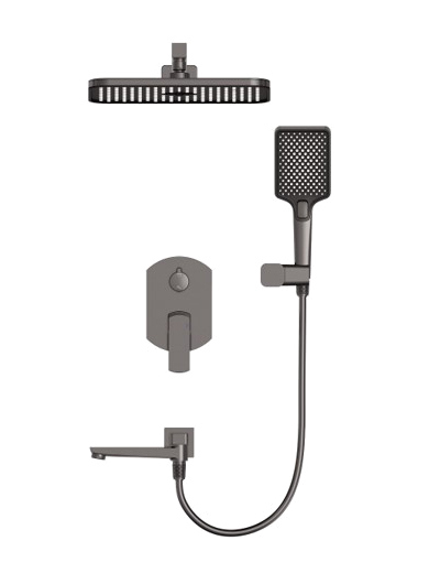 

Душевой комплект Wonzon & Woghand Forza WW-939031-BGM, темный графит