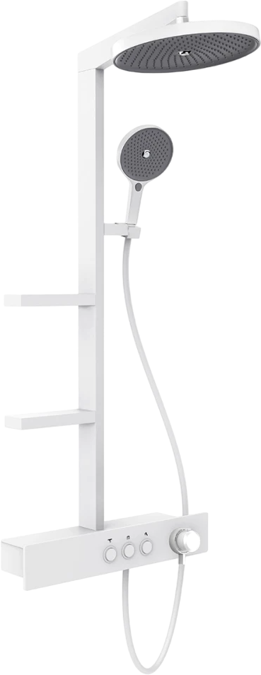 

Душевая стойка AQUAme AQM8005W белая