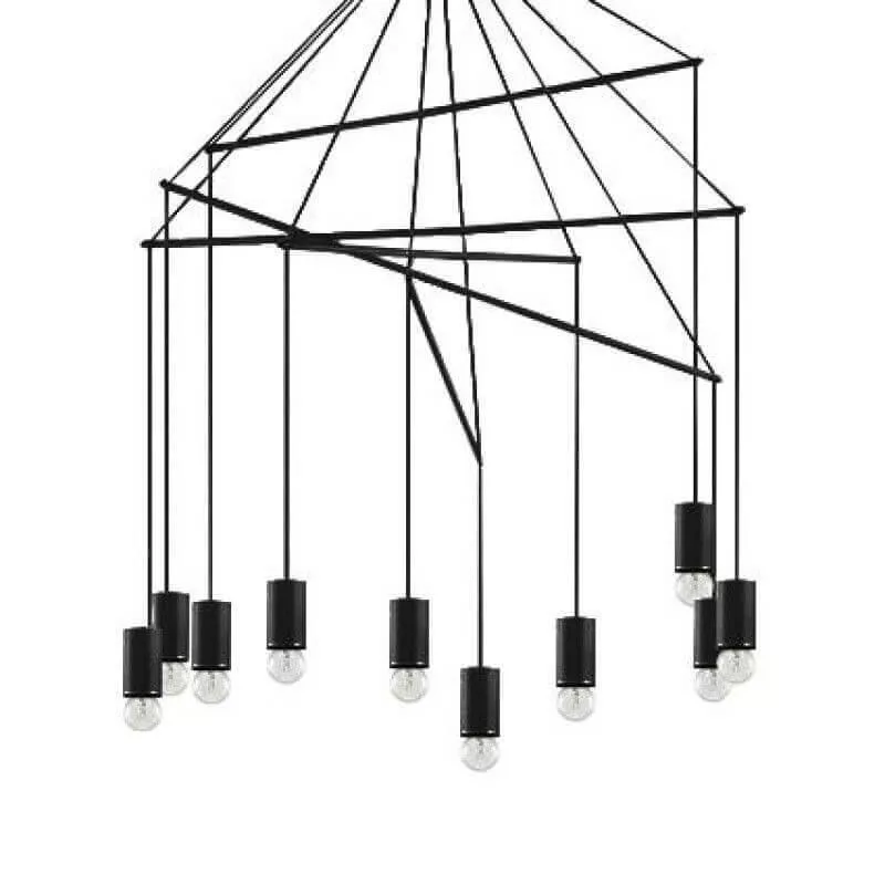 

Подвесная люстра Ideal Lux Pop SP10 Nero 158860