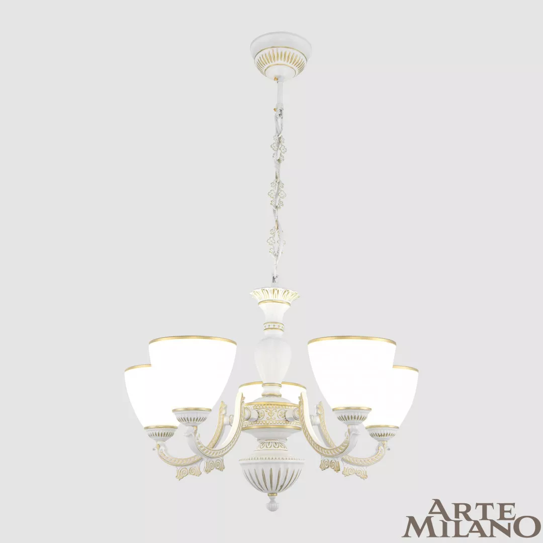 

Подвесная люстра Arte Milano 342837/5 WT+G