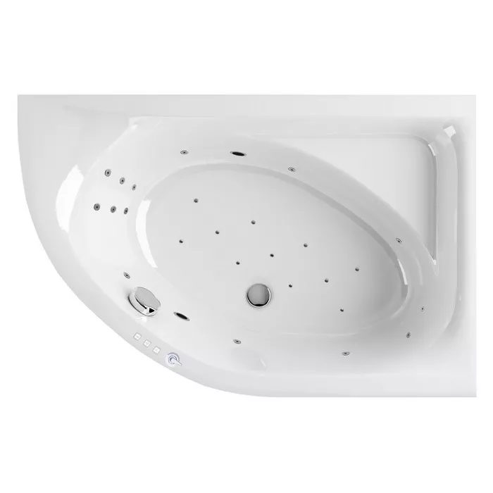 

Ванна акриловая Excellent Aquarella Ultra 150x100 R с гидромассажем белый - хром