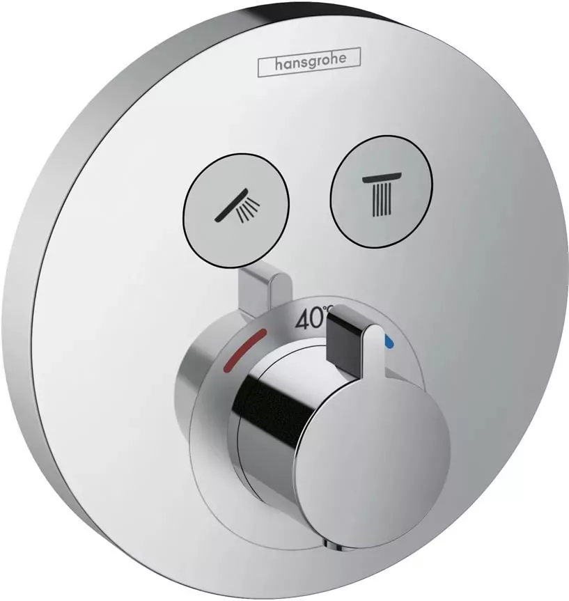 Встраиваемые смесители  Santehnika Room Термостат Hansgrohe ShowerSelect S 15743000 для душа