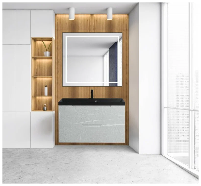 

Комплект мебели BelBagno Vittoria 100 серый