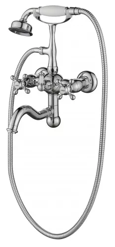 

Смеситель для ванны Aksy Bagno PRIMAVERA хром (101 chrome), Хром;белый