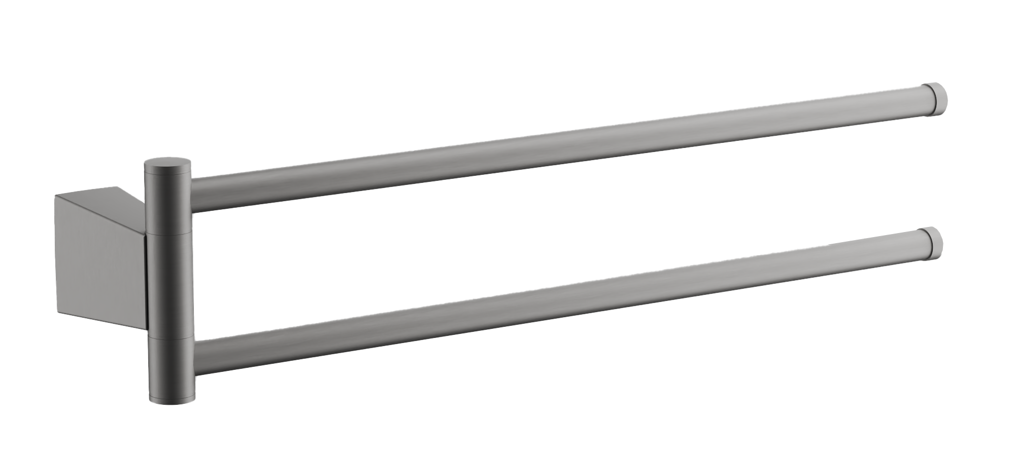 

Полотенцедержатель BELZ B912 B91212 двойной, оружейная сталь