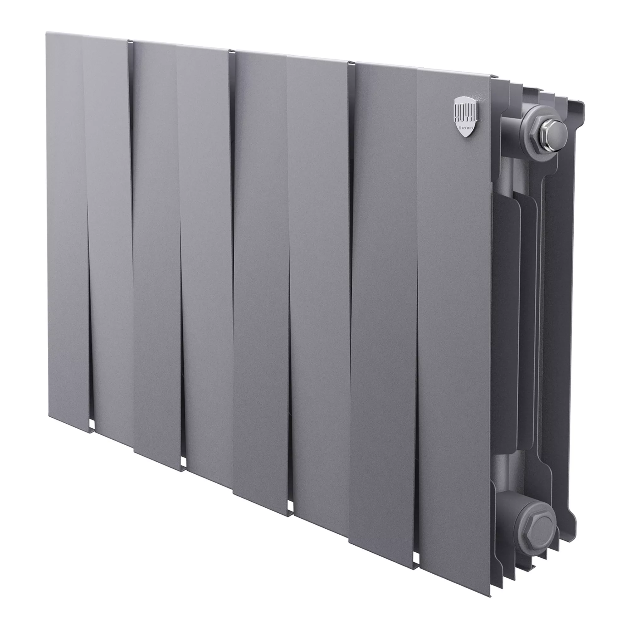 

Радиатор биметаллический Royal Thermo PianoForte 300 Серебристый - 8 секц.