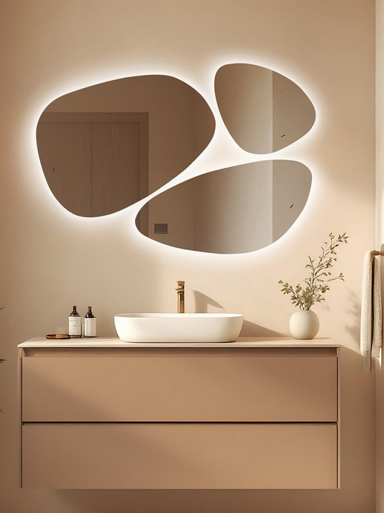 

Зеркало Abber Teil AG6503S 110х111 см, с подсветкой