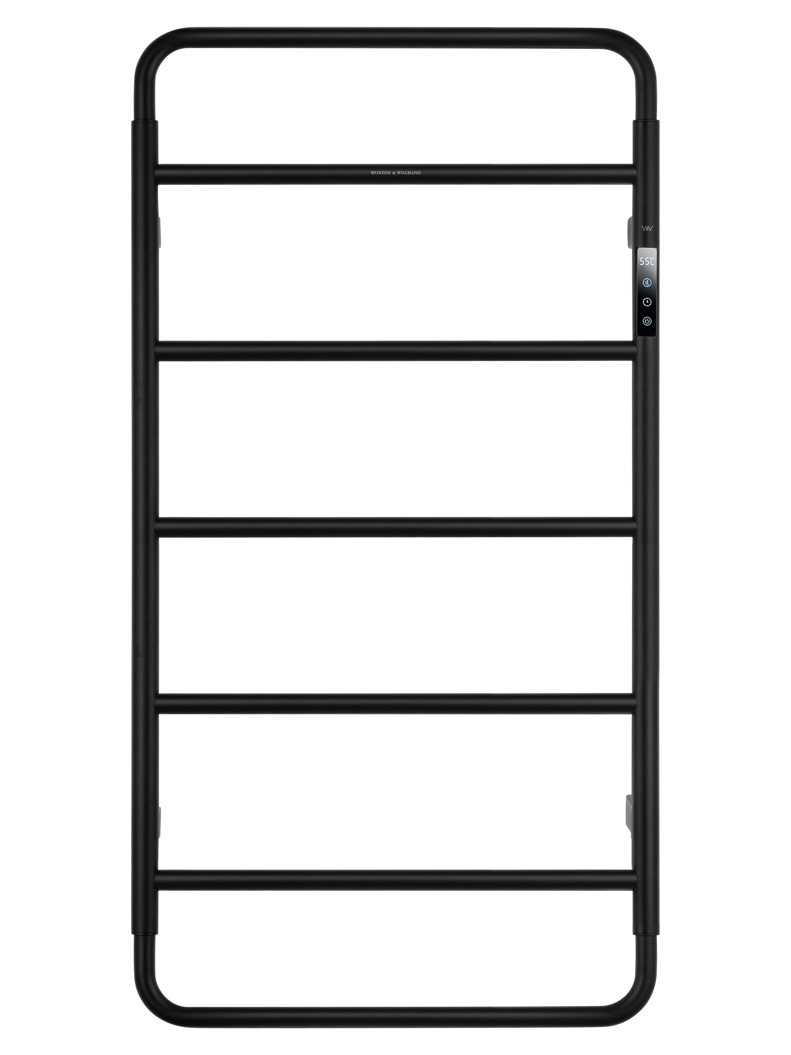 

Полотенцесушитель электрический Wonzon & Woghand Wismar WW-AL202-MB черный матовый