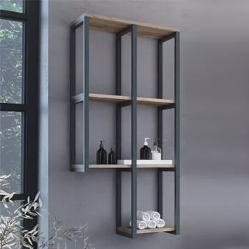 

COMFORTY. Стеллаж подвесной "Порто-50" дуб дымчатый