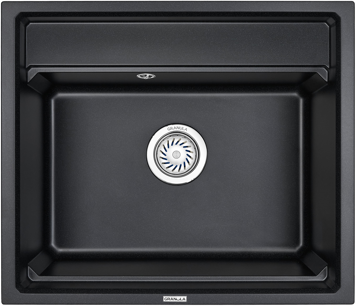 

Мойка кухонная Granula Kitchen Space 60х51 черный матовый