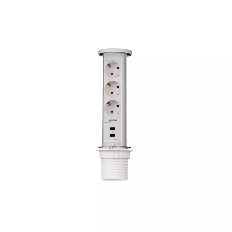 

Блок розеток 105W (3 секции и 2 USB) Mebax 00-00001162