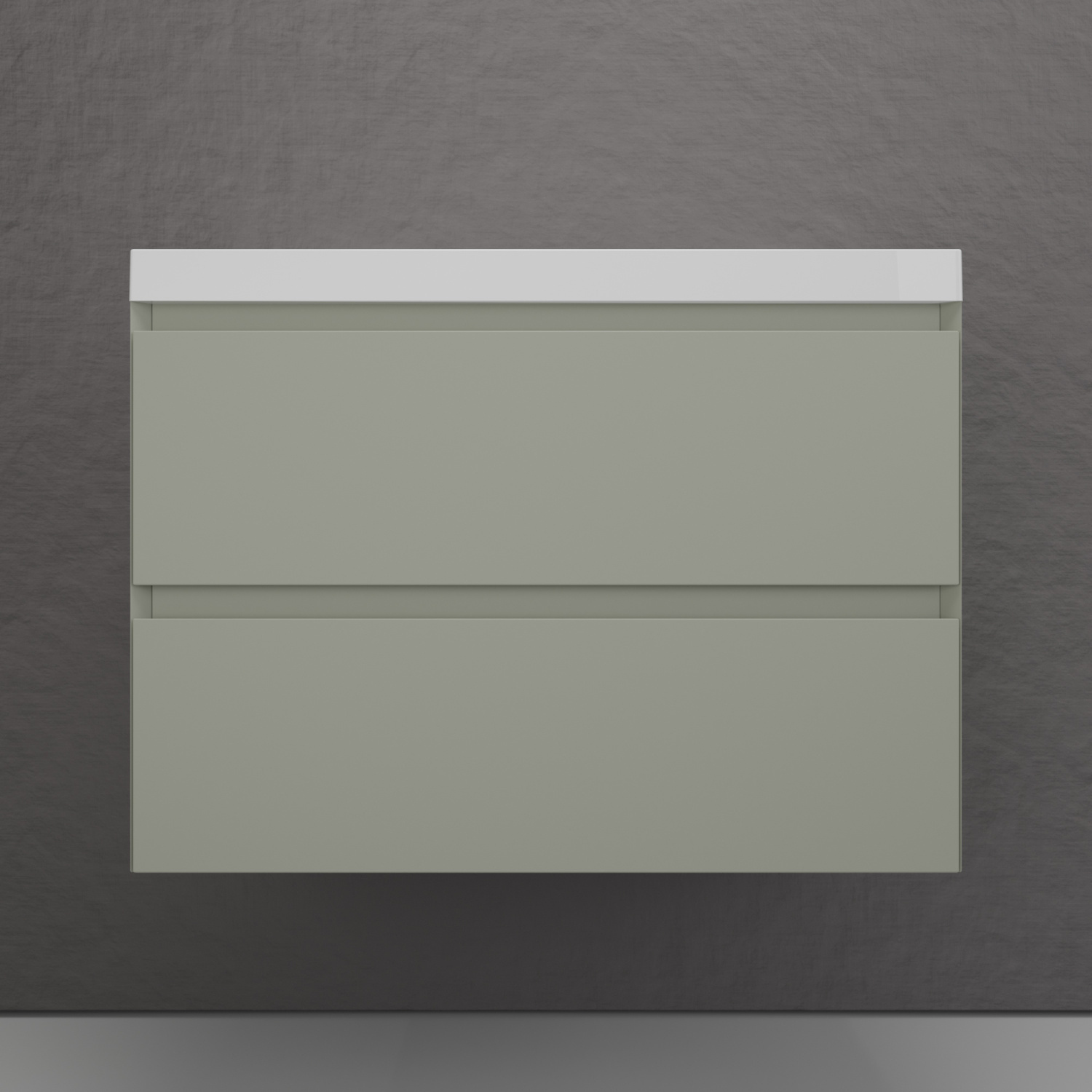 

Тумба с раковиной Style Line Манхэттен 80 подвесная, олива, раковина Florentina Астория 80 белая