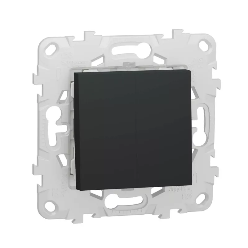 

Переключатель двухклавишный Schneider Electric Unica New NU521354