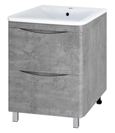

Тумба под раковину напольная Misty Атлантик 70 серая матовая