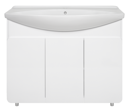 

Тумба под раковину Misty Чегет 105 белая глянцевая