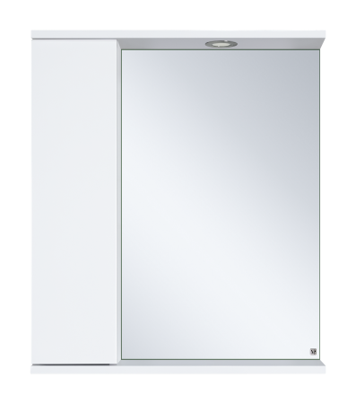 Зеркало-шкаф Misty Лира 60 левое белое глянцевое