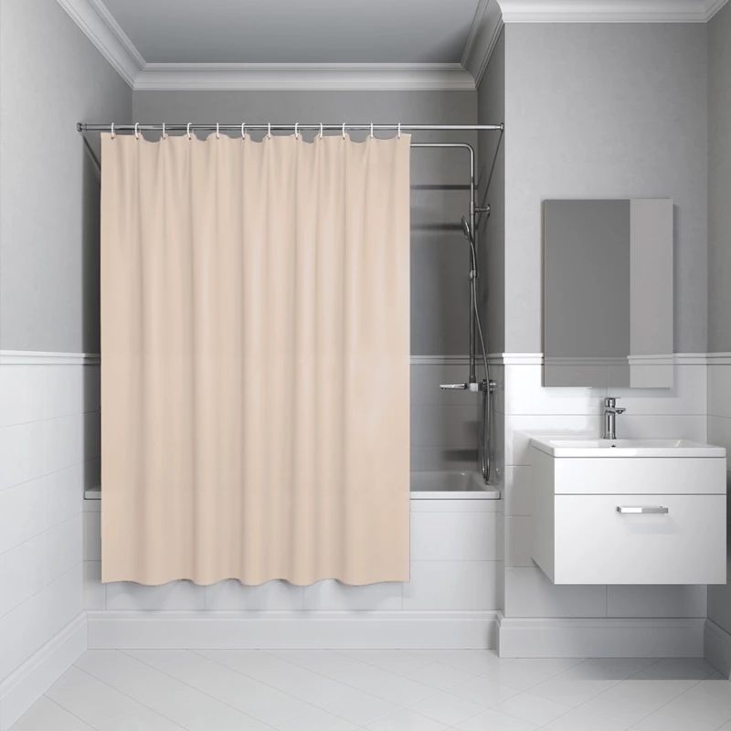Шторы для ванной  Santehnika Room Штора для ванной IDDIS Promo 200x180 бежевая