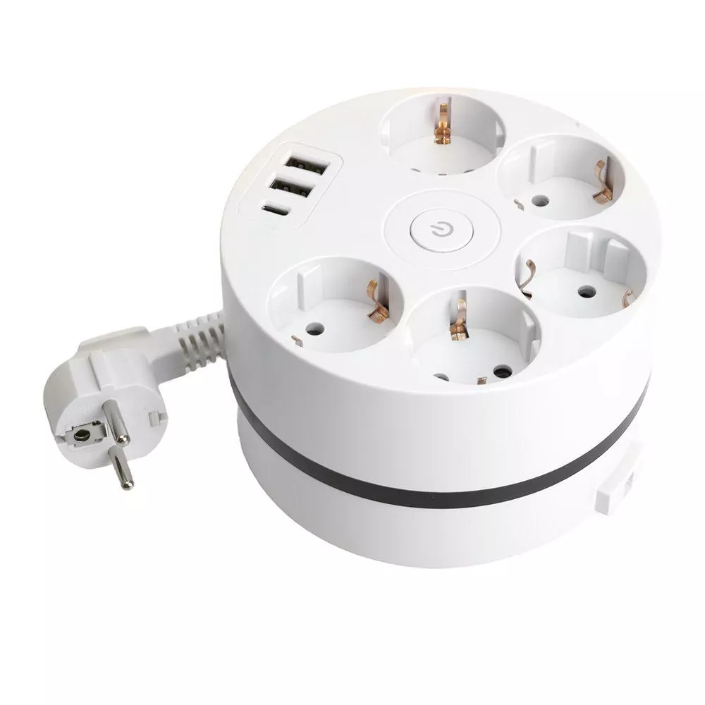 

Удлинитель Stekker Comfort 5гн 2USB+С 2,5м с/з Comfort HM10-51-01 49591