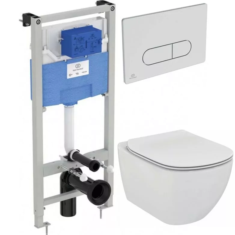

Комплект унитаза с инсталляцией Ideal Standard Tesi P3868V1
