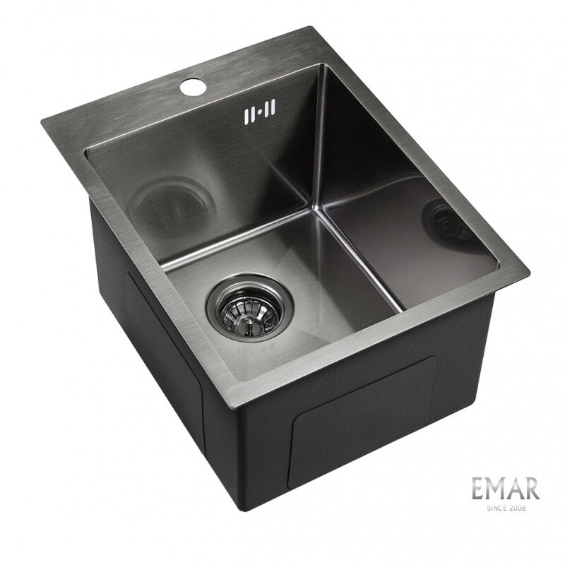 Мойка для кухни EMAR PVD Nano 128A (EMB-128A PVD Nano Dark) dark