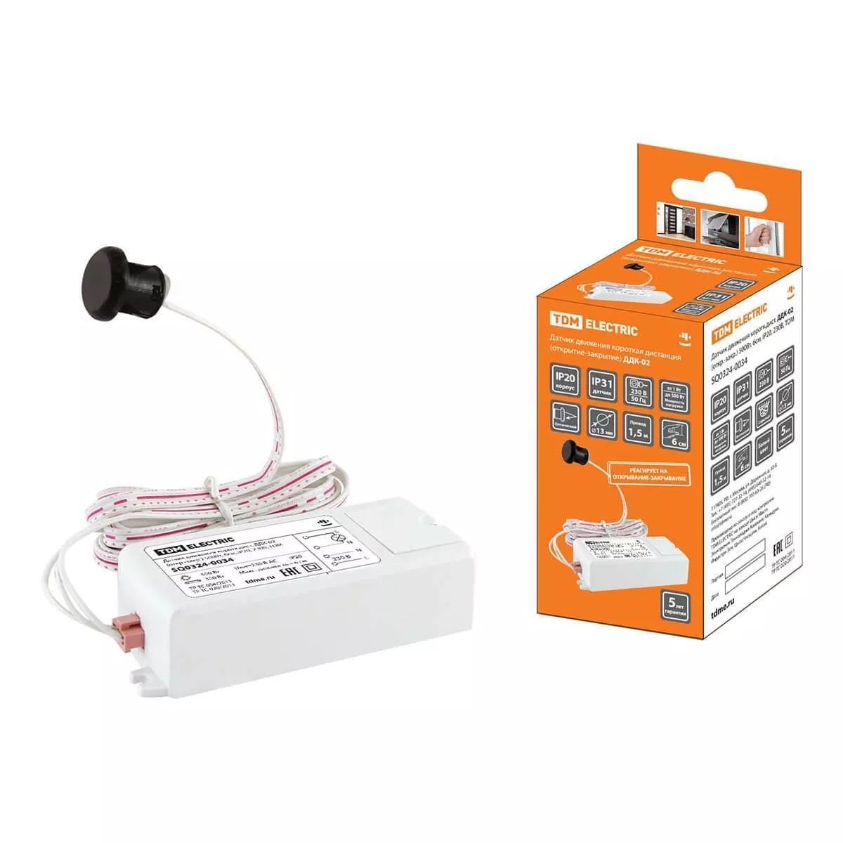 

Датчик движения оптический TDM Electric ДДК-02 SQ0324-0034