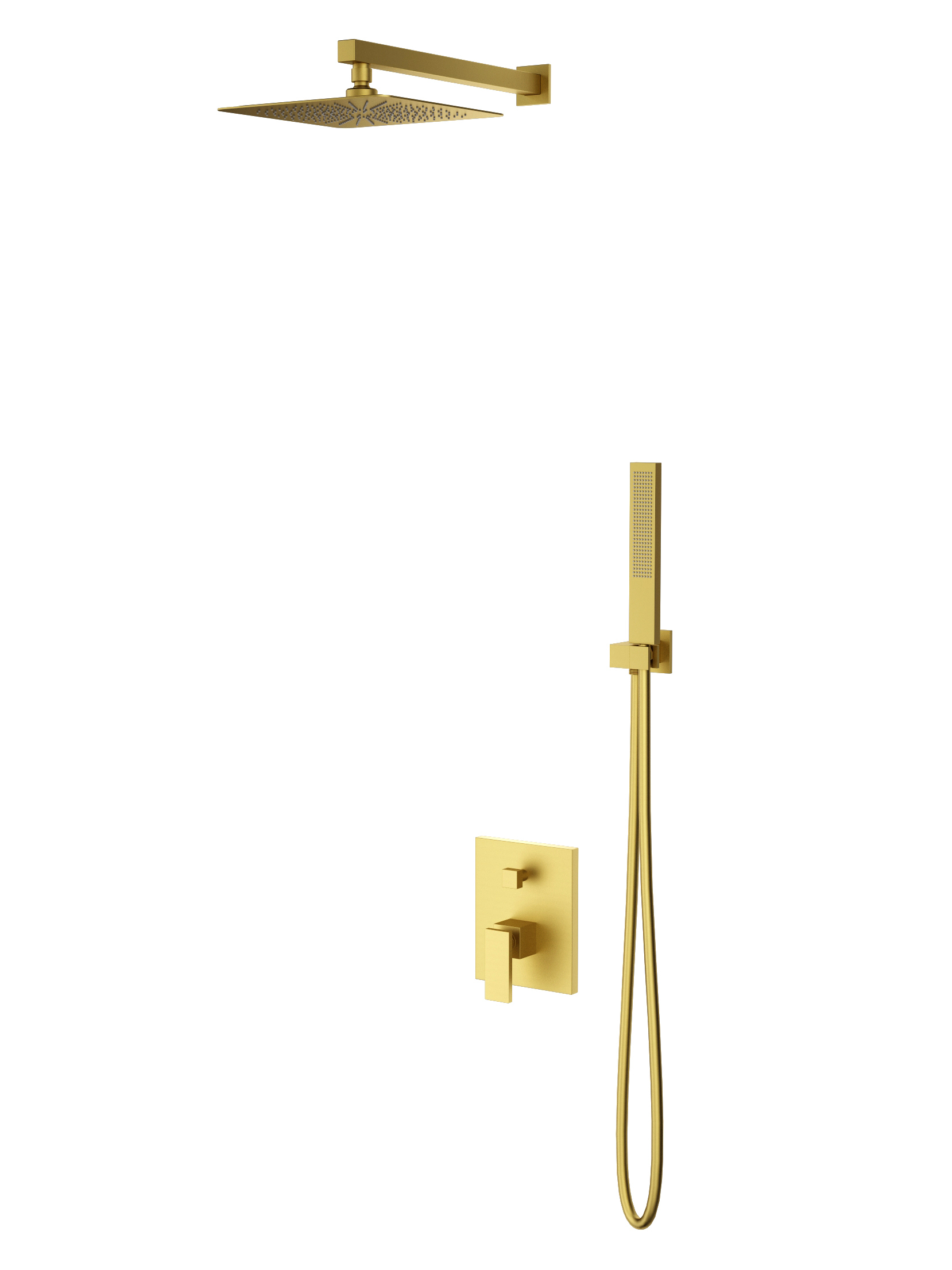 Душевой комплект Vincea Dice VSFW-2DS1BG С ВНУТРЕННЕЙ ЧАСТЬЮ брашированное золото 34610₽