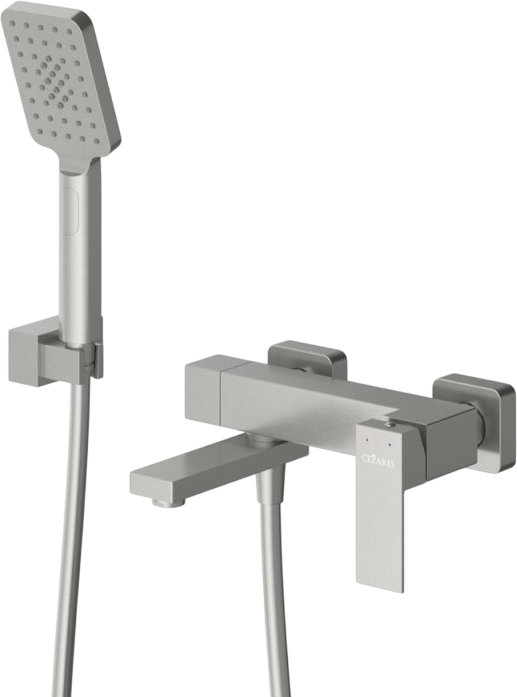 

Смеситель для ванны с душем Cezares Slider SLIDER-VD-IN сатин