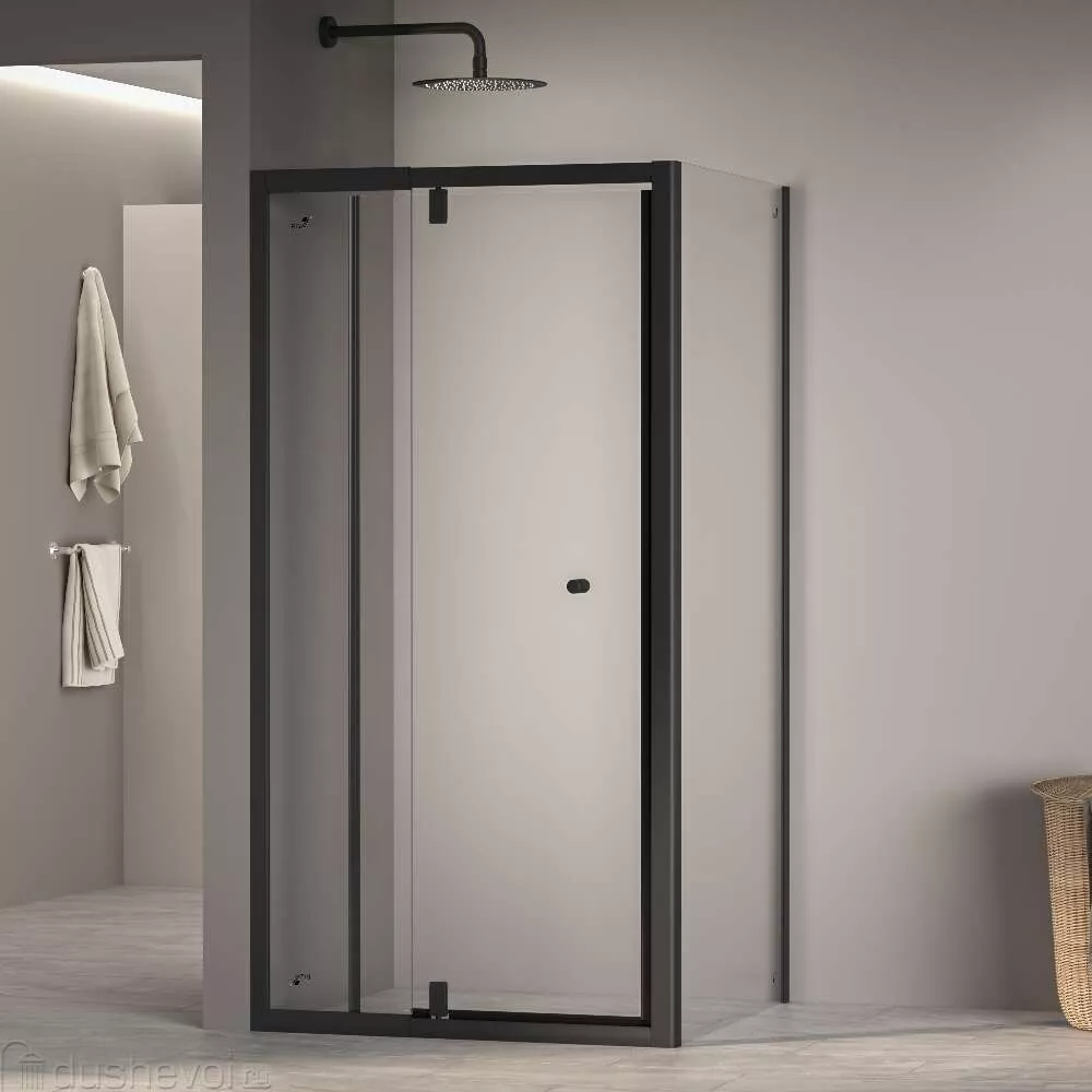 

Душевой уголок RGW Passage 100х100 черный стекло прозрачное