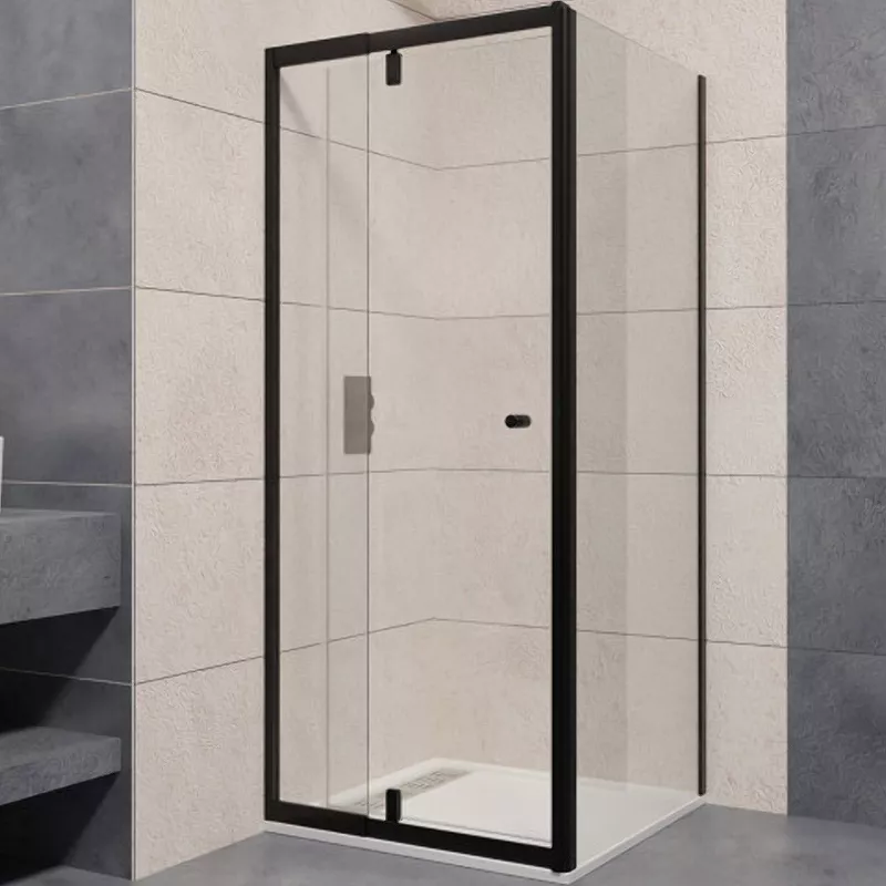 

Душевой уголок RGW Passage 100х90 черный стекло прозрачное