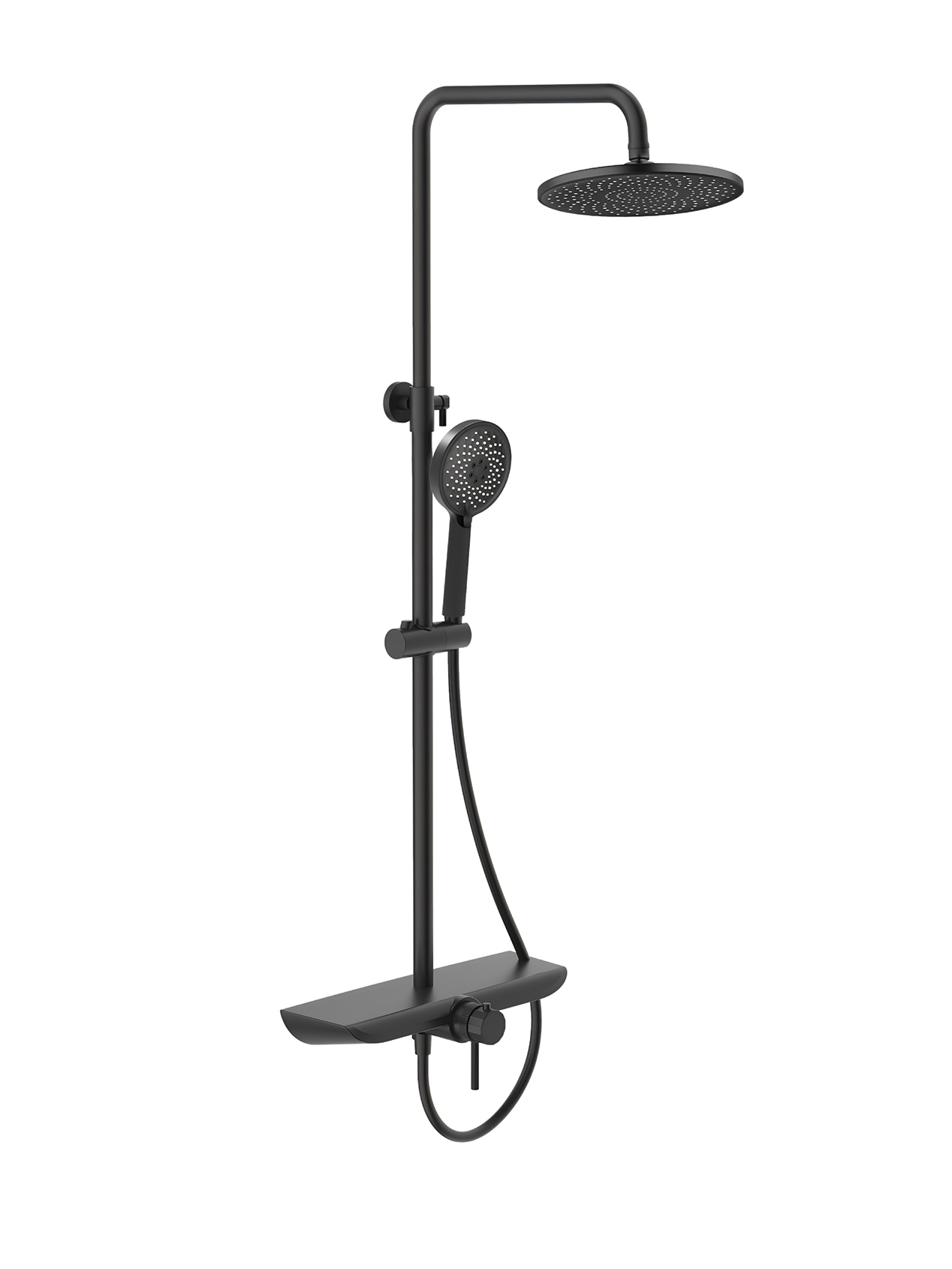 

Душевая стойка ARROW AD3336SHMB с термостатом, черный матовый