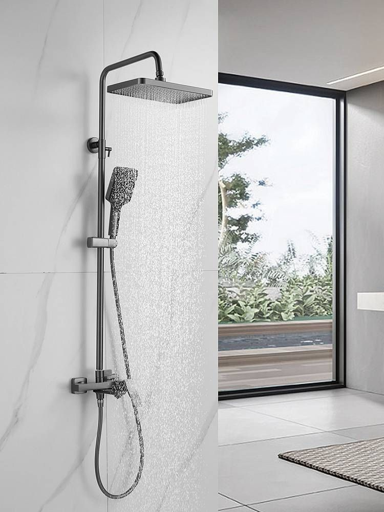 

Душевая система Shevanik S4436T, оружейная сталь