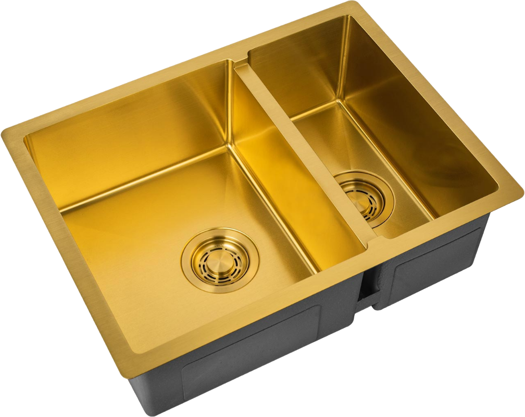

Мойка кухонная Zorg Light ZL R 580-2-440 BRONZE бронза