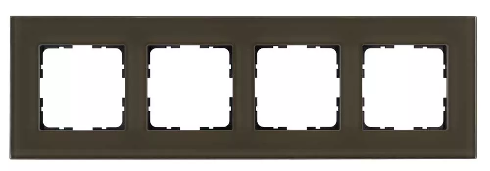 

Рамка 4-постовая стекло цвет Каперсовый Jasmart G1004GT