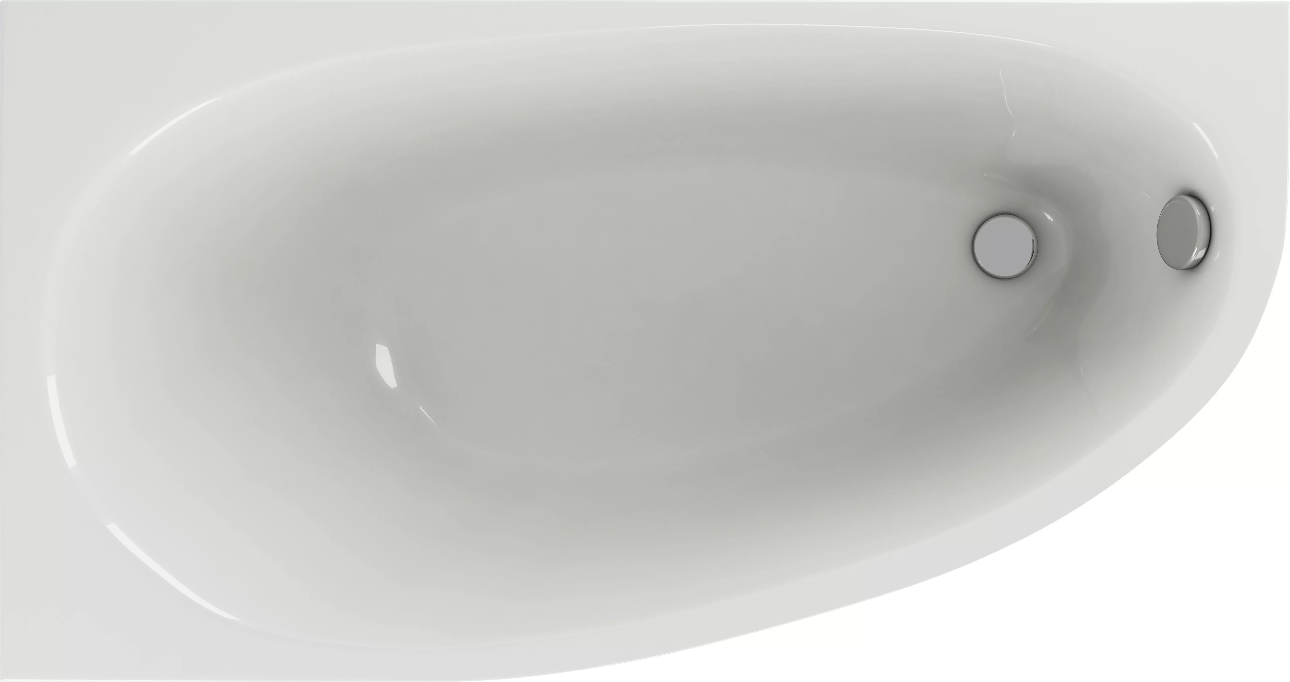 Акриловая ванна Акватек Дива 170x90 L, цвет белый EFVADL170 - фото 1