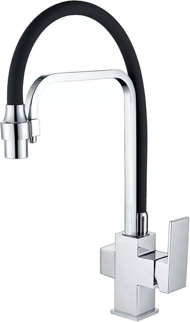 

Смеситель для кухонной мойки Zorg Sanitary ZR 341-6 YF хром, черный