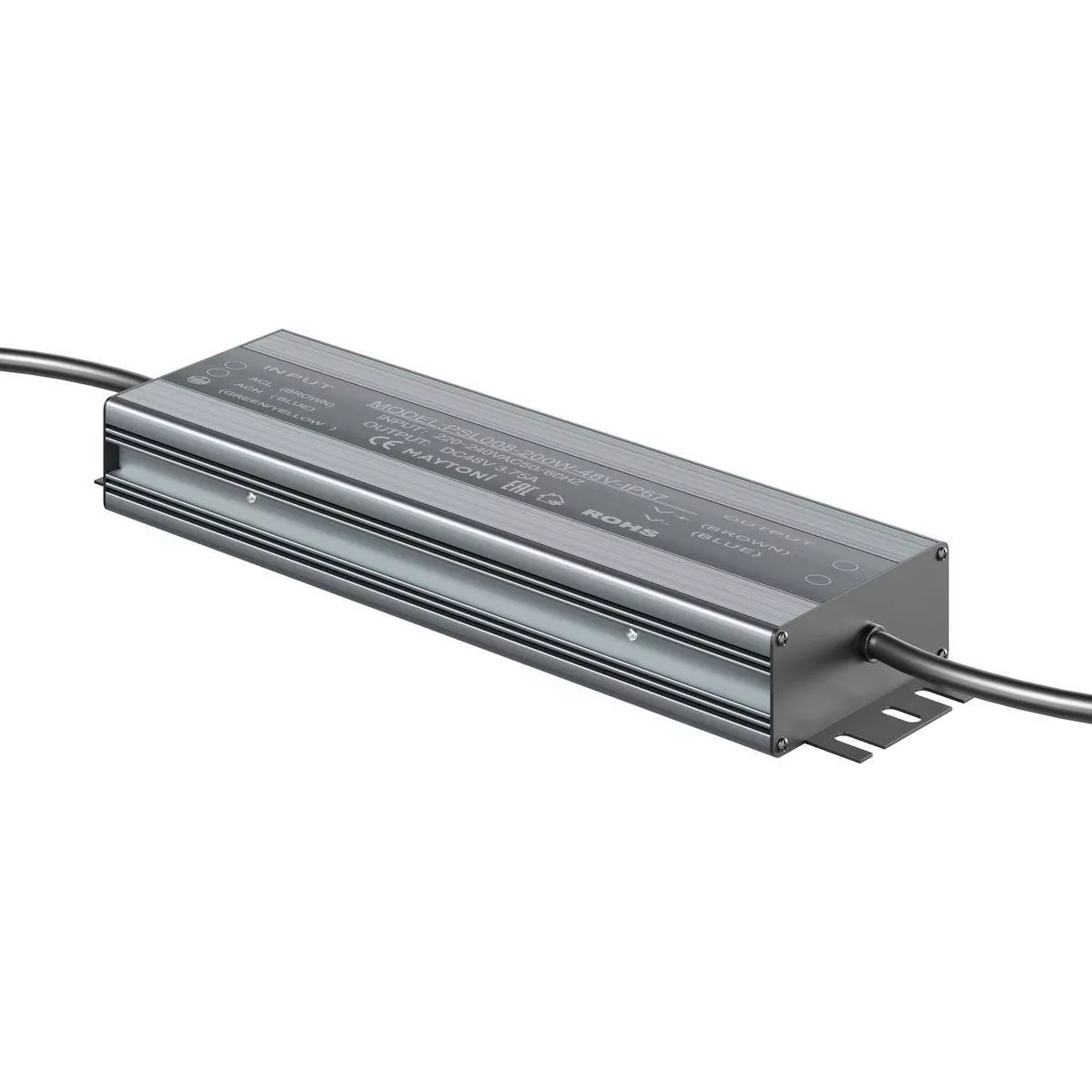 

Блок питания Maytoni Magnetic track system 48V 200W IP67 4,16A PSL008-200W-48V-IP67