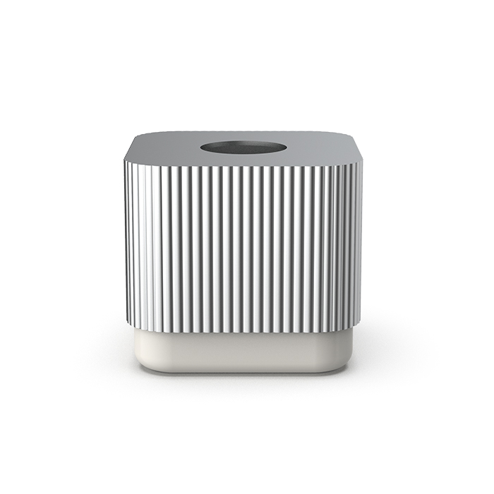 

DECOR WALTHER (OF.LINE KBQ) Контейнер для салфеток настольный, 13 x 14.5 x 14.5 см, алюминий/фарфор, цвет Aqua/Shell (серебристый матовый/ракушечный)