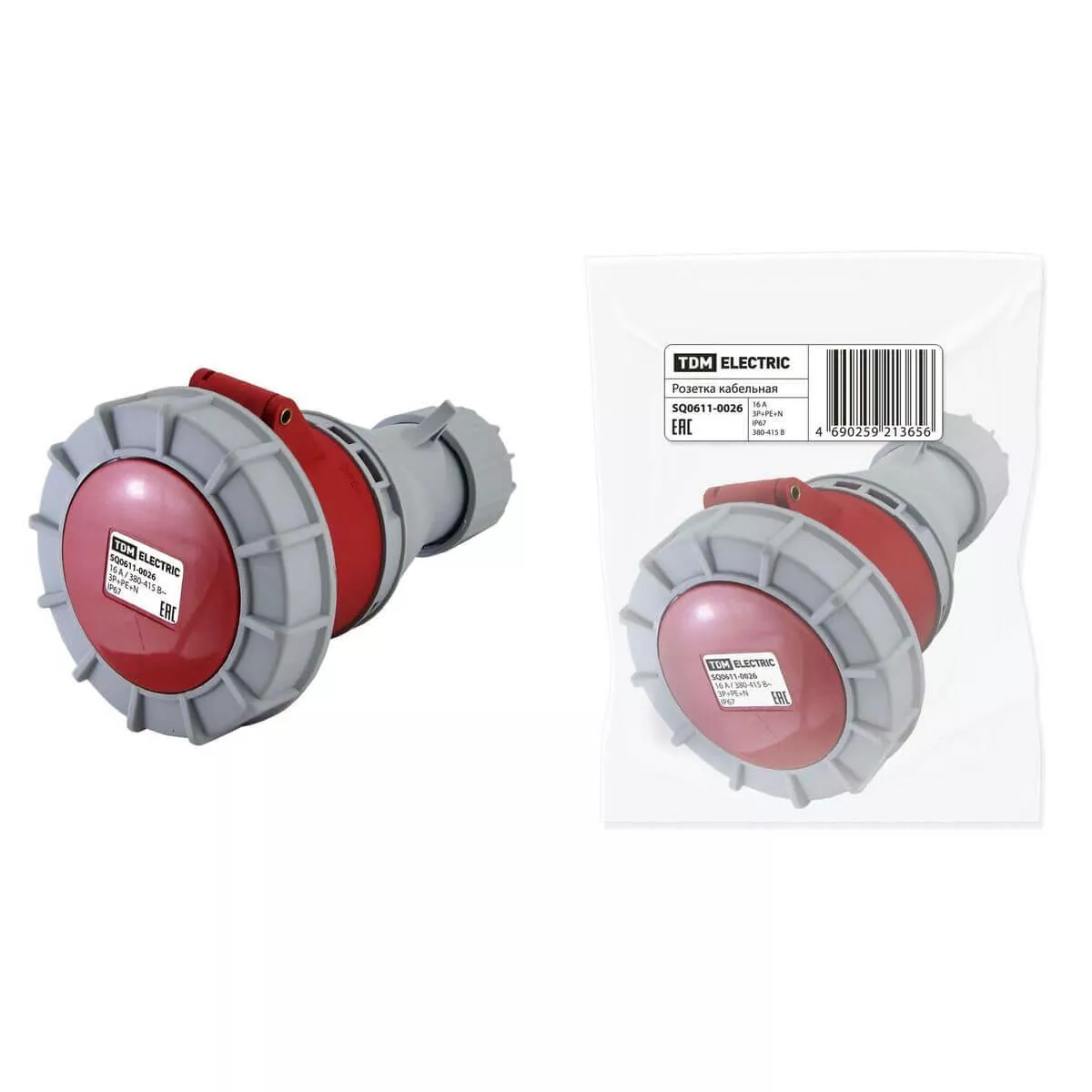 

Розетка кабельная 3Р+РЕ+N TDM Electric SQ0611-0026