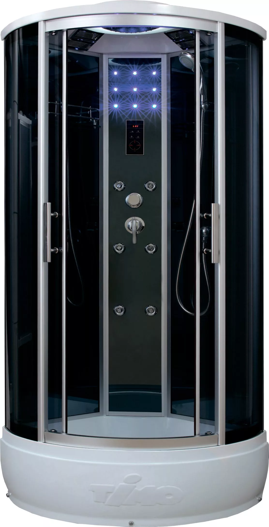 

Душевая кабина Timo Standart 80х80 T-1180 хром, стекло тонированное, с гидромассажем