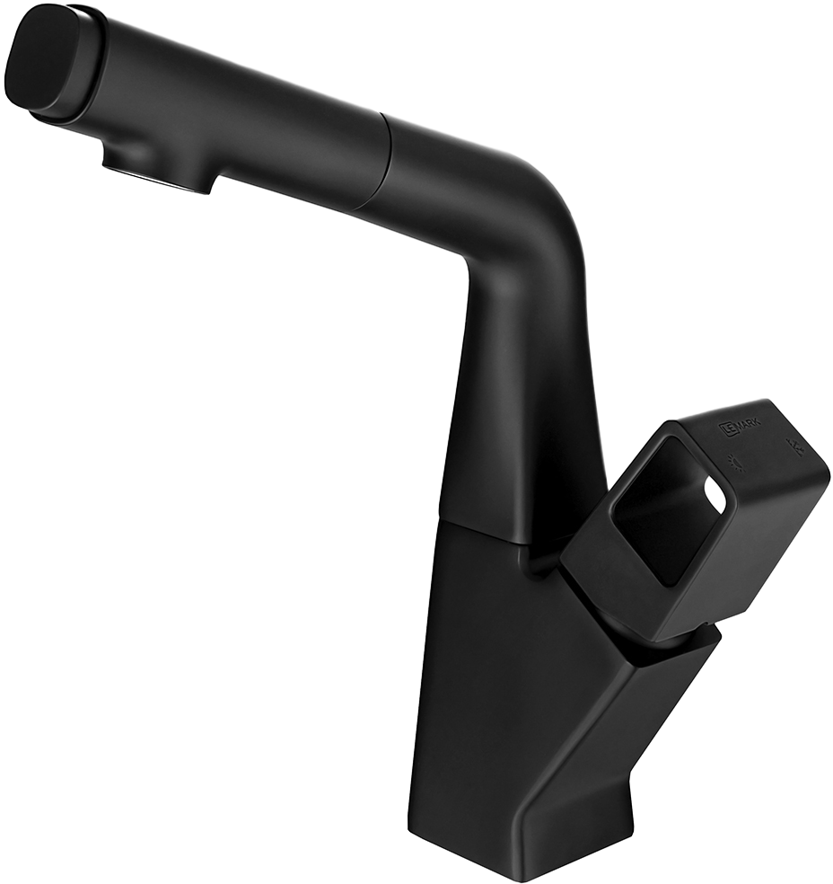 

Смеситель Lemark Soul LM6008BL для умывальника/кухни с вытяжным изливом, черный