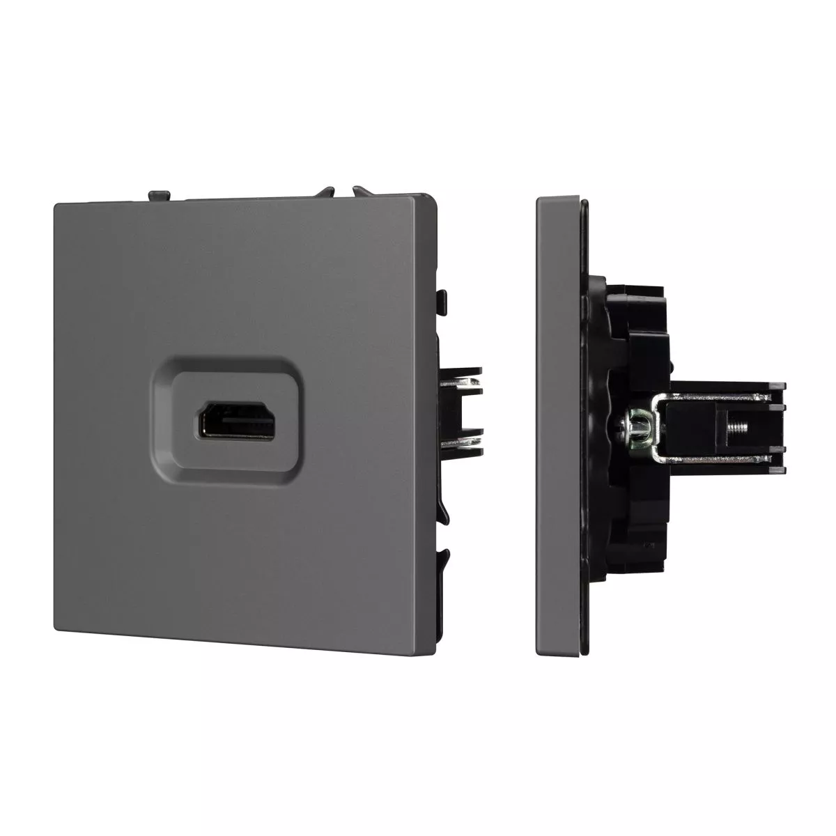 

Механизм HDMI розетки Arlight SCT-NOBE-MHD1-SFPL-GR (Серый базальт) 061844