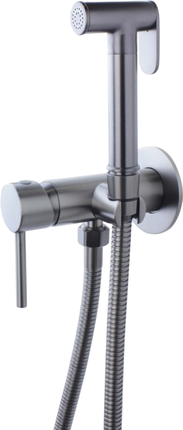 

Гигиенический душ Bronze de Luxe Liberty 701GG со смесителем, С ВНУТРЕННЕЙ ЧАСТЬЮ, графит