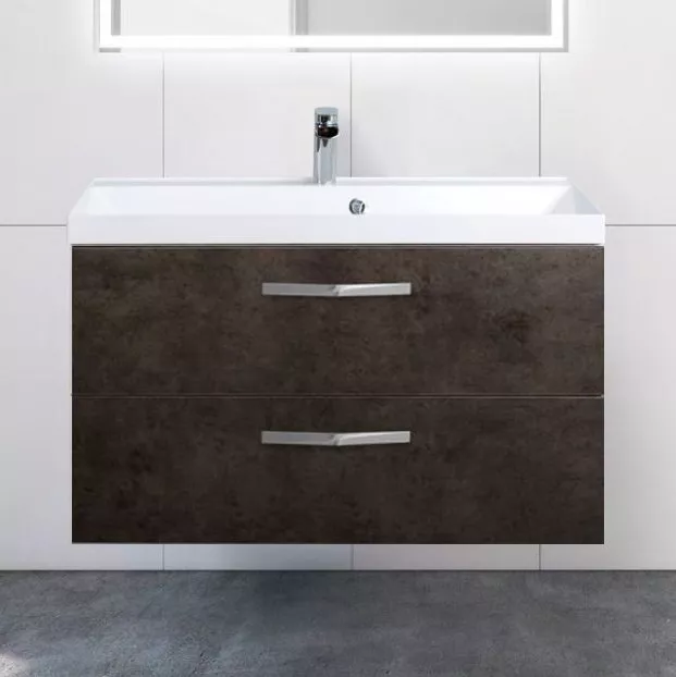 

Тумба с раковиной BelBagno Aurora 90 cemento scuro, Коричневый