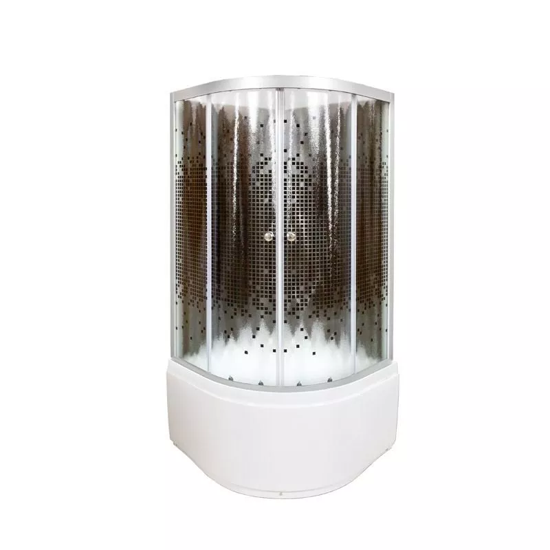 

Душевая кабина Deto L 100х100 гидромассажем, без крыши, черный (L810NGMBLACK)