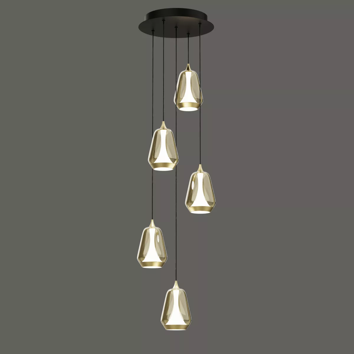 

Каскадная люстра Delight Collection MD24001011-5A brass/champagne