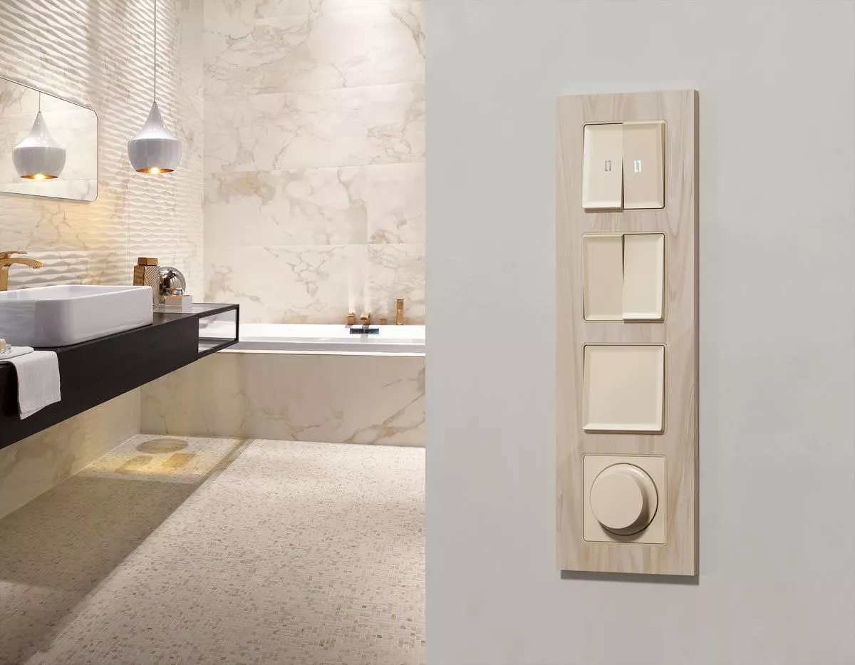 

Комплект механизма 2-клавишного перекрестного выключателя 10A-250V Alfa Бежевый матовый Quant Ambrella Volt MA323030 (AP3230, VM125)